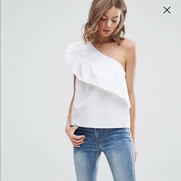 asos one shoulder top